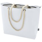 Panama GRS recycled beach cooler tote bag with cord handles 23L – White extra view