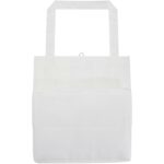 Liberty GRS recycled non-woven bottom board tote bag 29L – White back view