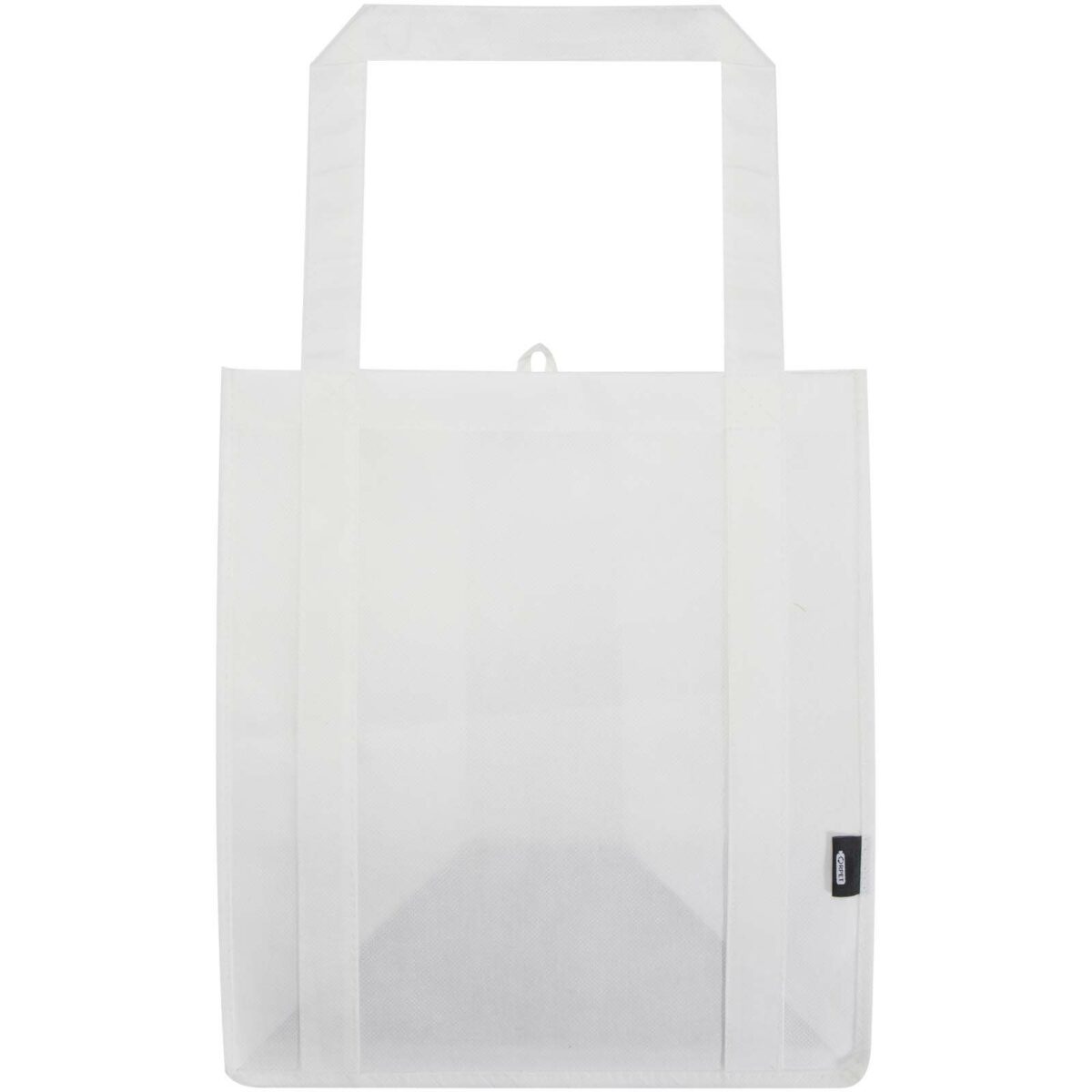 Liberty GRS recycled non-woven bottom board tote bag 29L – White front view