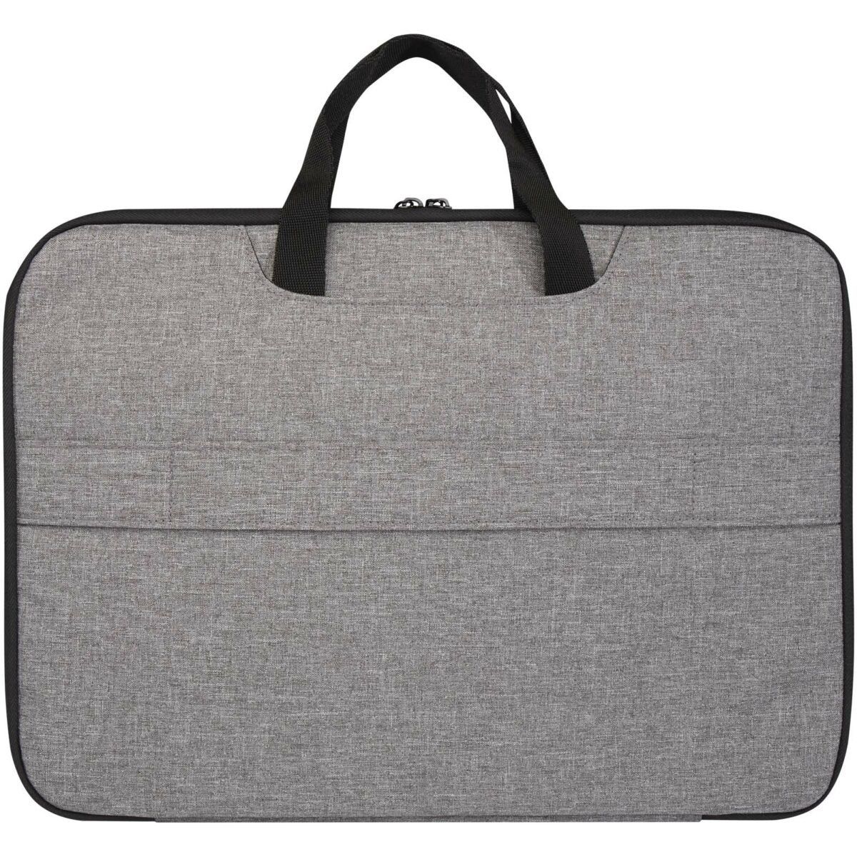 Libra 14” 2-in-1 GRS recycled laptop case 3L – Heather grey back view