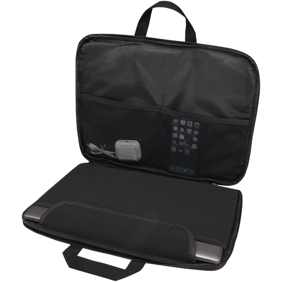 Libra 14” 2-in-1 GRS recycled laptop case 3L – Heather grey extra view