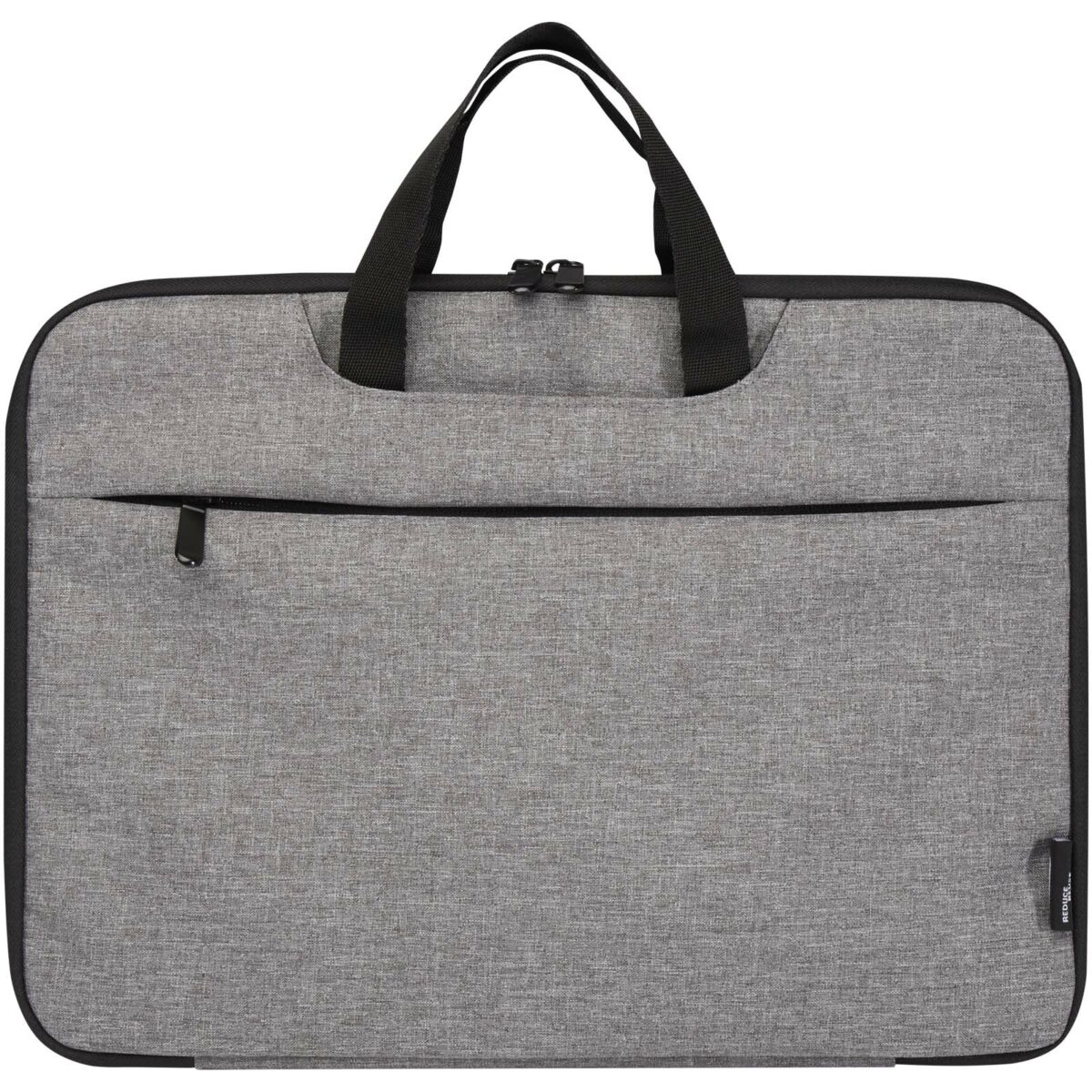 Libra 14” 2-in-1 GRS recycled laptop case 3L – Heather grey front view