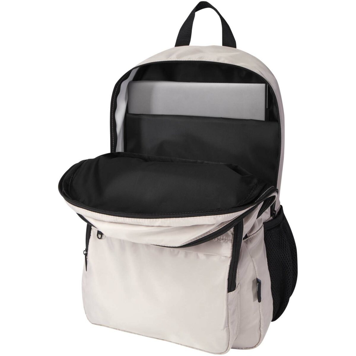 Trend Plus 15” GRS recycled laptop backpack 20L – Oatmeal extra view