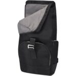 Rhine 15” GRS recycled rolltop backpack 18L – Solid black extra view