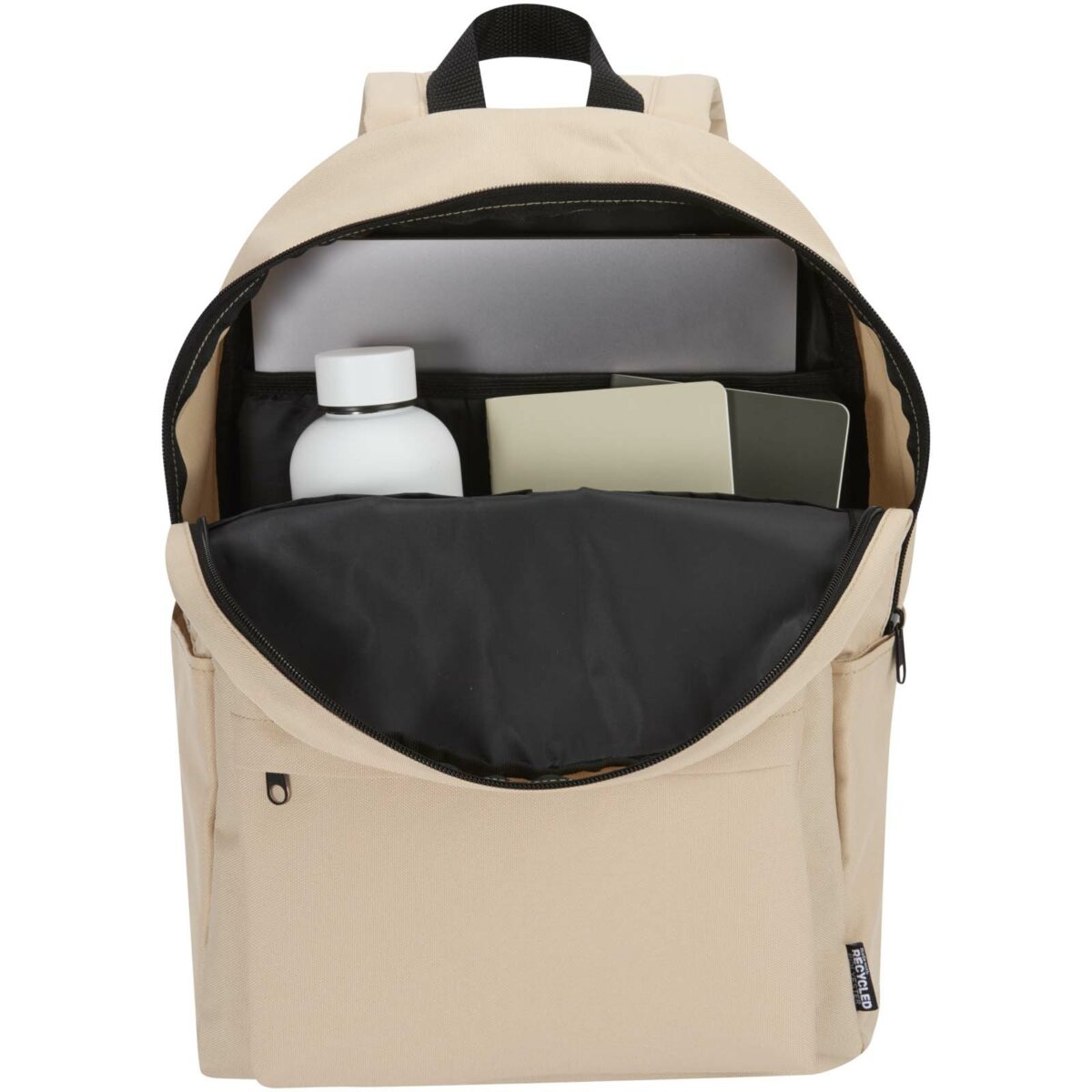 Byron 14" GRS recycled city laptop backpack 16L – Oatmeal extra view