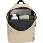 Byron 14" GRS recycled city laptop backpack 16L – Oatmeal extra view