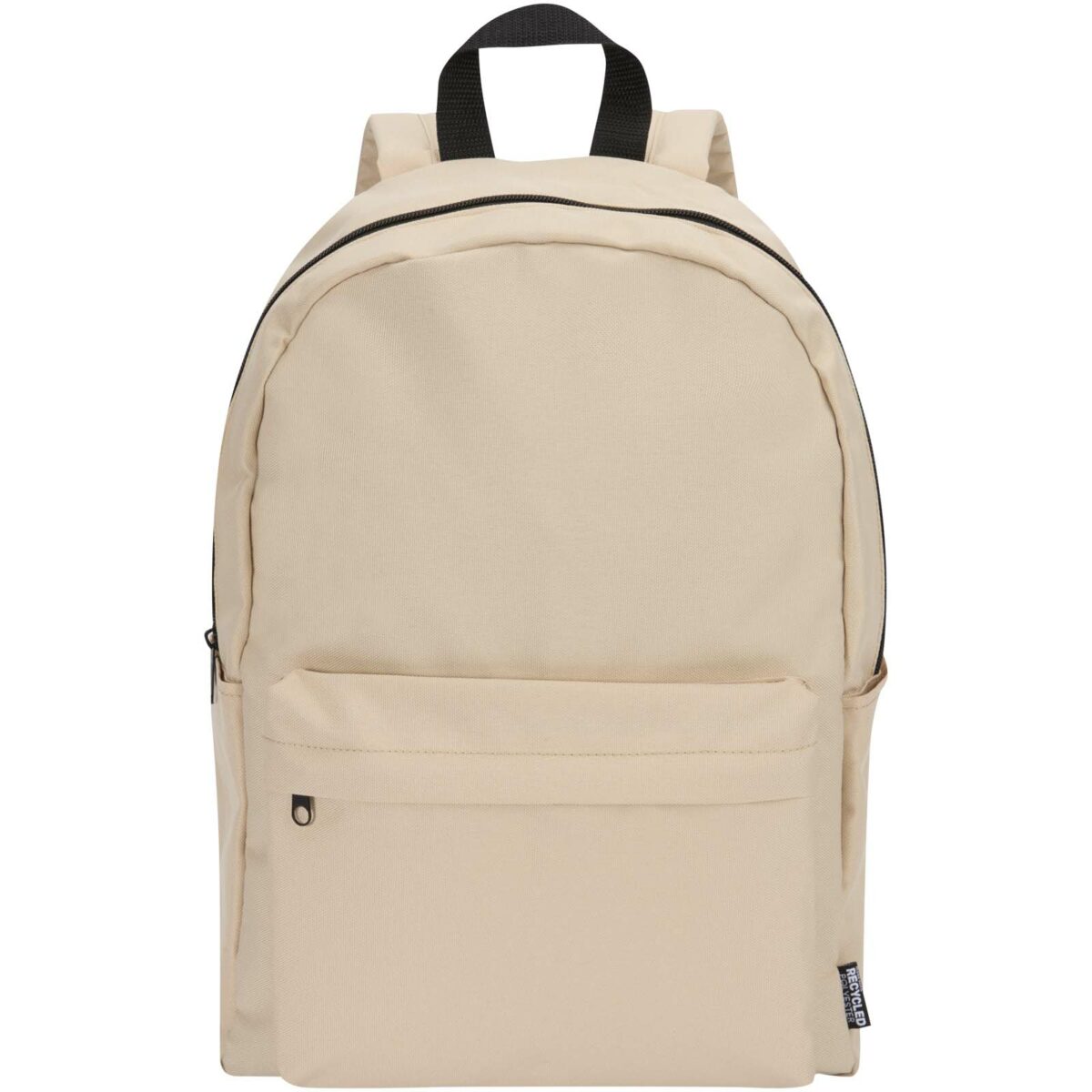 Byron 14" GRS recycled city laptop backpack 16L – Oatmeal front view