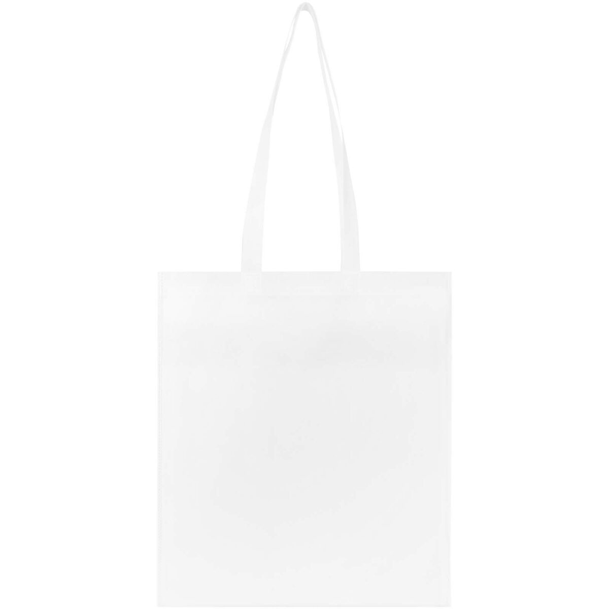 EcoSeal GRS recycled nonwoven convention tote bag 6L – White back view