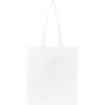 EcoSeal GRS recycled nonwoven convention tote bag 6L – White back view