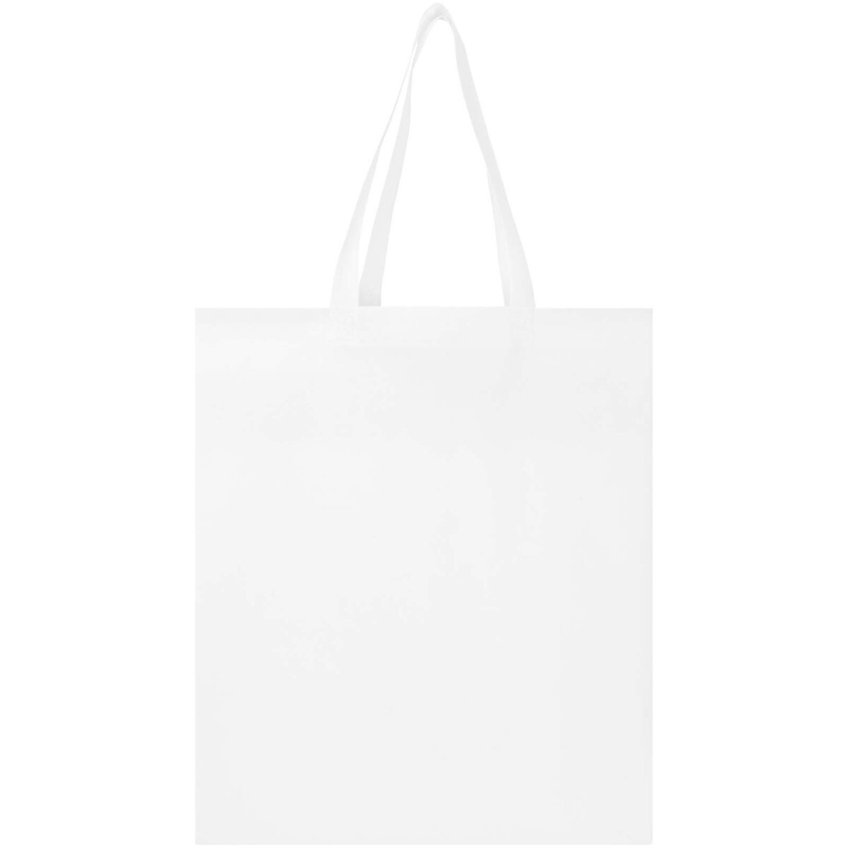 EcoSeal GRS recycled nonwoven gusset tote bag 12L – White back view
