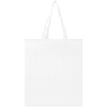 EcoSeal GRS recycled nonwoven gusset tote bag 12L – White back view