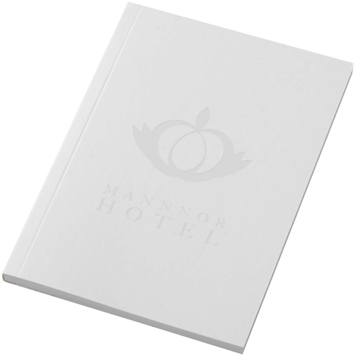 Novella Austen A6 soft cover notebook - 50 sheets – White with logo