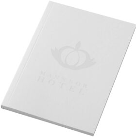 Novella Austen A6 soft cover notebook - 50 sheets – White with logo
