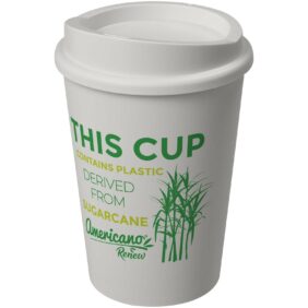 Americano® Switch Renew 300 ml tumbler with lid – Ivory white with logo