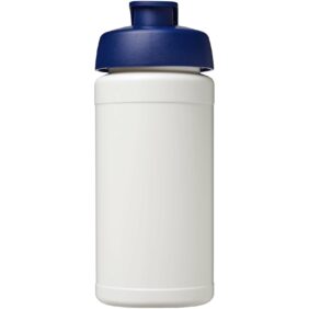Baseline Rise 500 ml sport bottle with flip lid – White front view