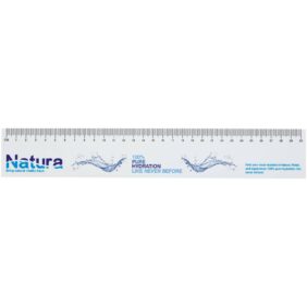 Sticky-Mate® recycled sticky notes with printed 30 cm ruler – White front view