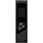 SCX.design T05 mini laser telemeter – Solid black front view