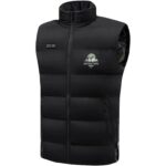 SCX.design G01 heated bodywarmer with power bank – Solid black with logo