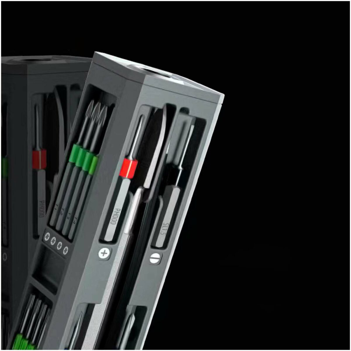 SCX.design T20 30-piece screwdriver and repair set in aluminium case – Solid black extra view