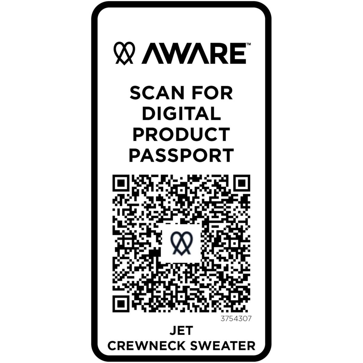 Jet unisex Aware™ recycled crewneck sweater – Oatmeal extra view