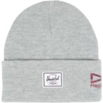 Herschel Elmer beanie – Heather grey with logo