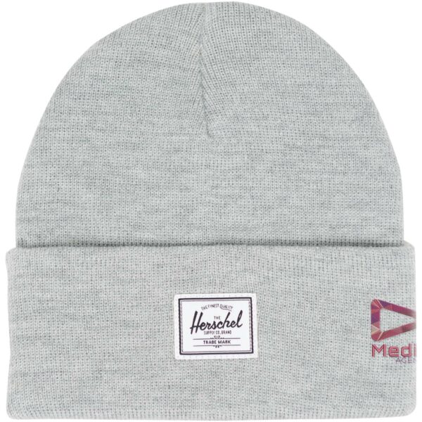 Herschel Elmer beanie – Heather grey with logo
