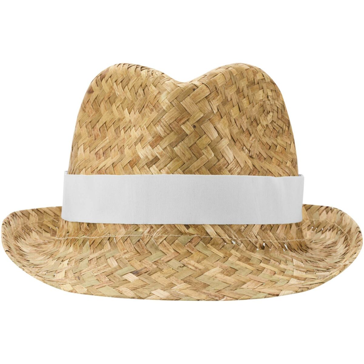 Pricus straw hat – White front view