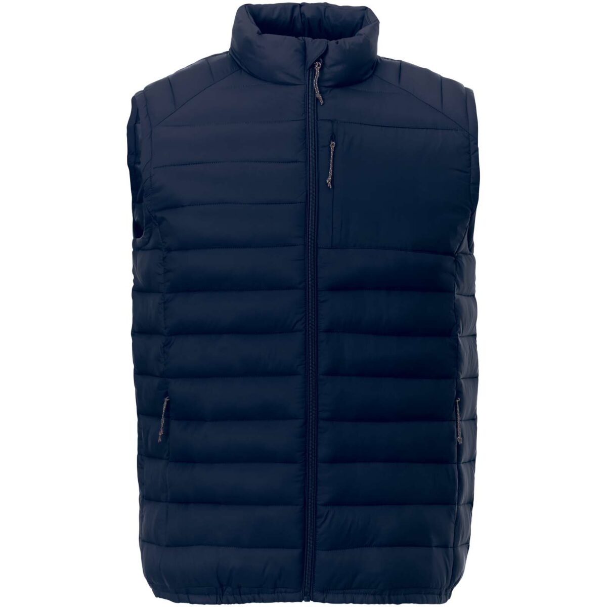 Pallas men's recycled insulated bodywarmer – Navy front view
