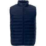 Pallas men's recycled insulated bodywarmer – Navy front view