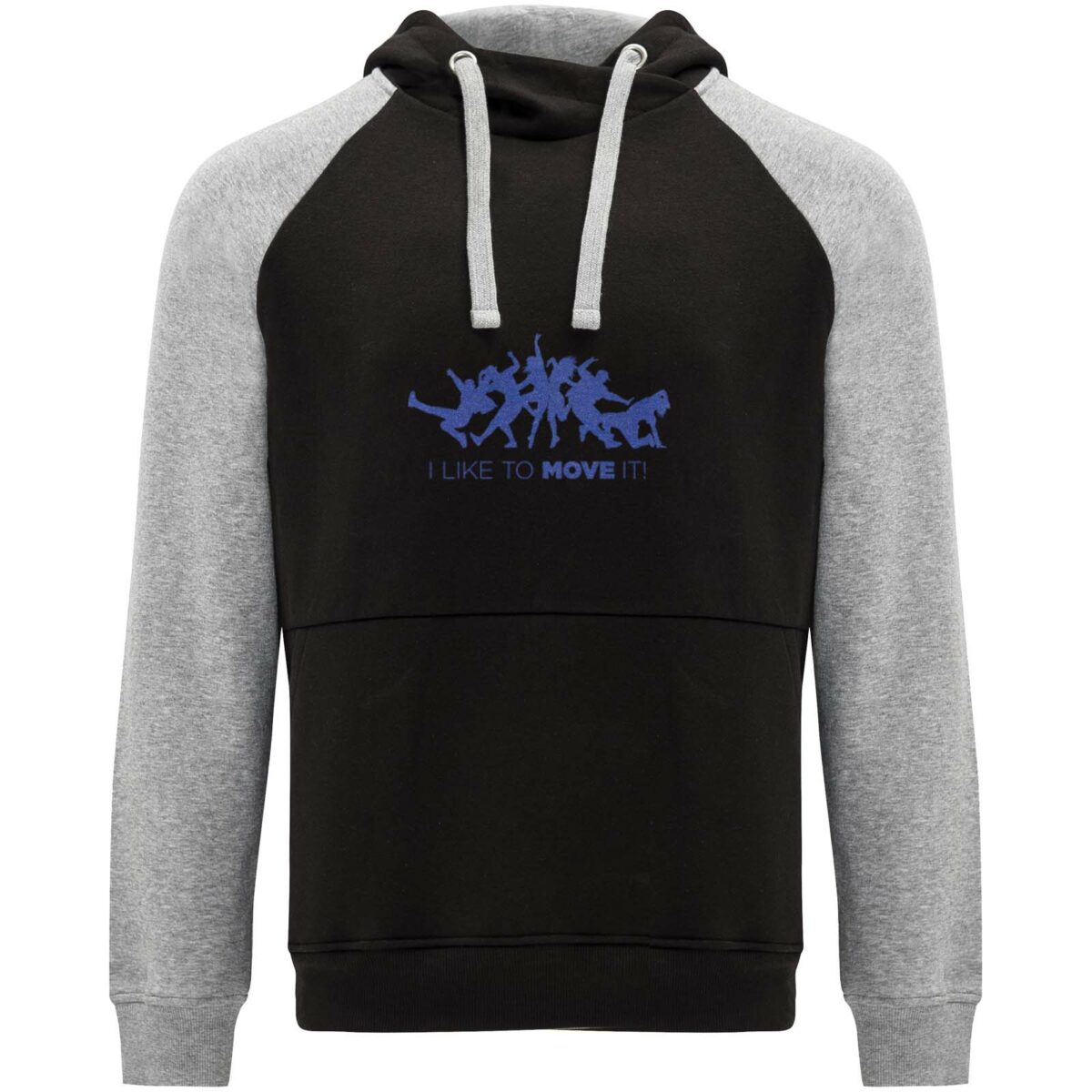 Badet kids two-tone hoodie – Solid black with logo