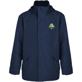 Europa kids insulated jacket – Navy Blue with logo