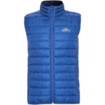 Oslo kids insulated bodywarmer – Electric Blue with logo
