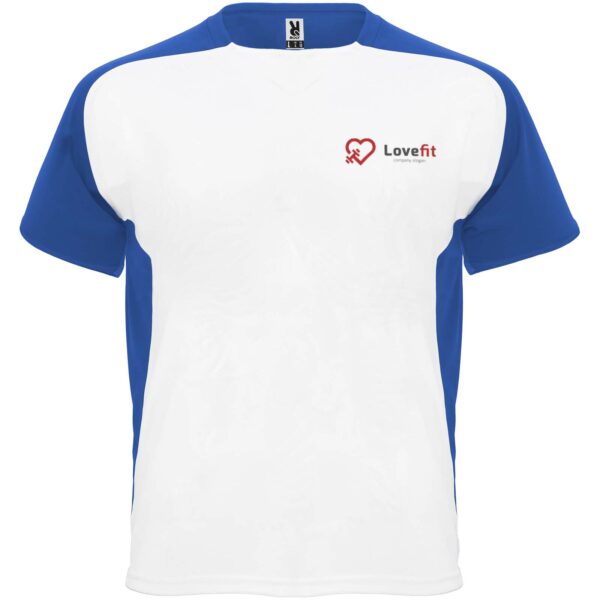 Bugatti short sleeve kids sports t-shirt – White with logo