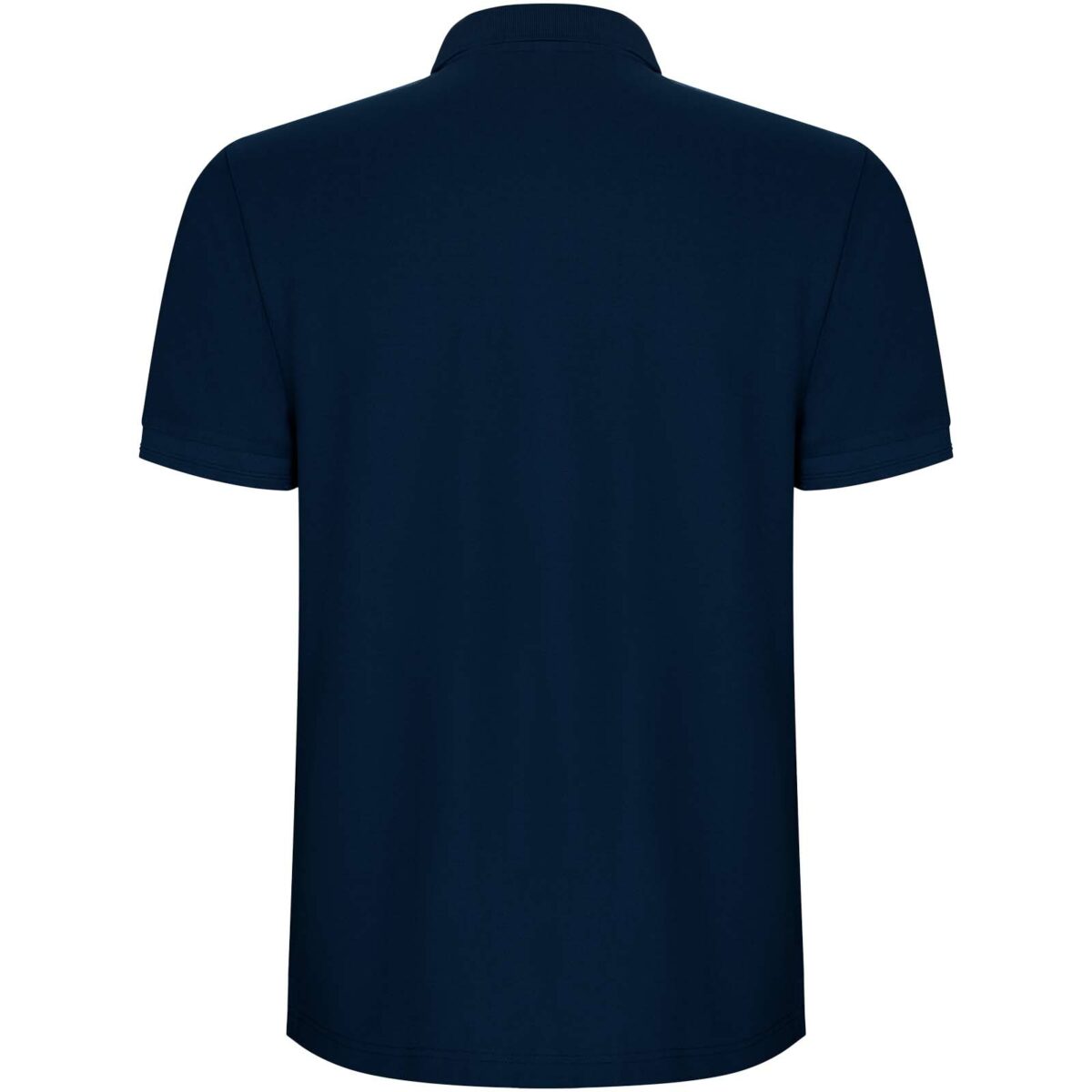 Pegaso Premium short sleeve kids polo – Navy Blue back view