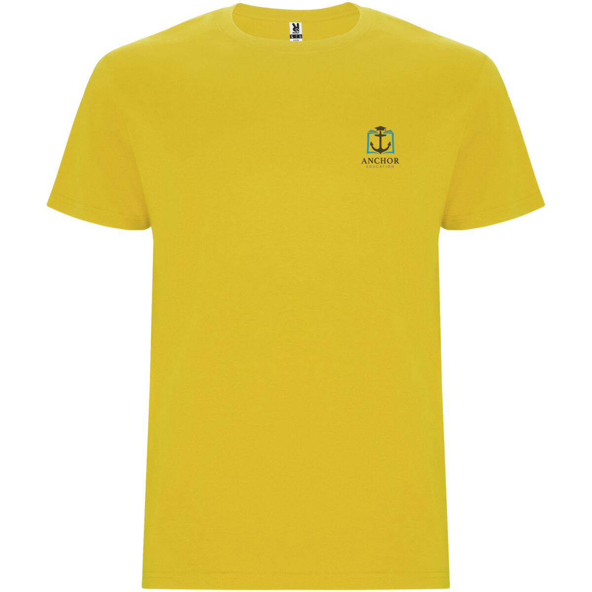 Stafford short sleeve kids t-shirt – Yellow with logo