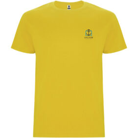 Stafford short sleeve kids t-shirt – Yellow with logo