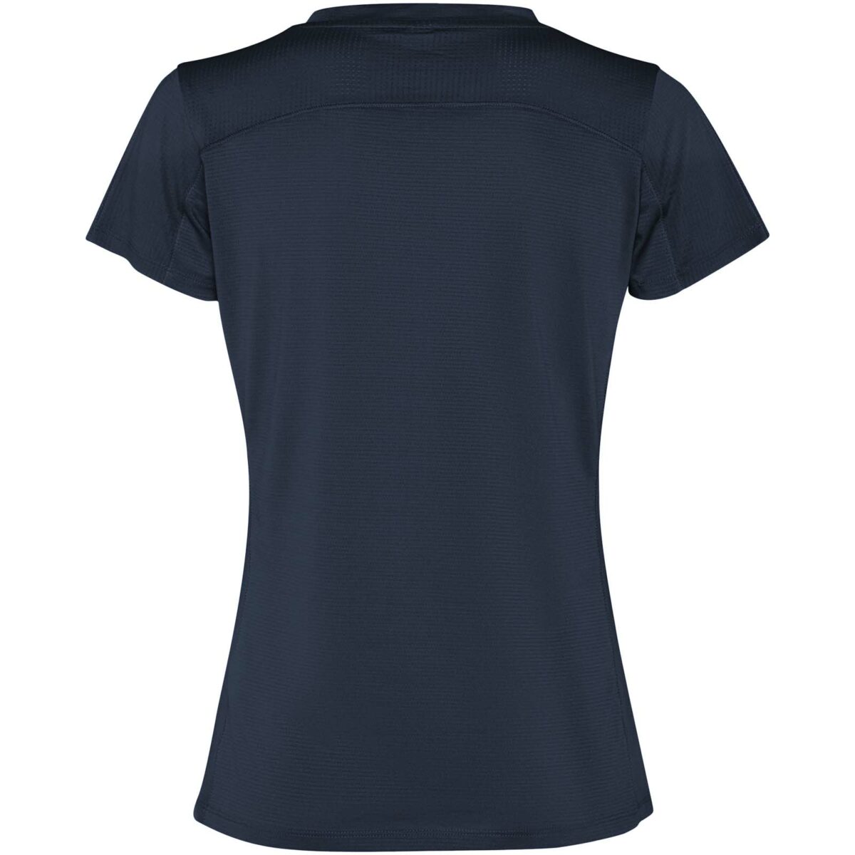 Slam short sleeve women's sports t-shirt – Navy Blue back view