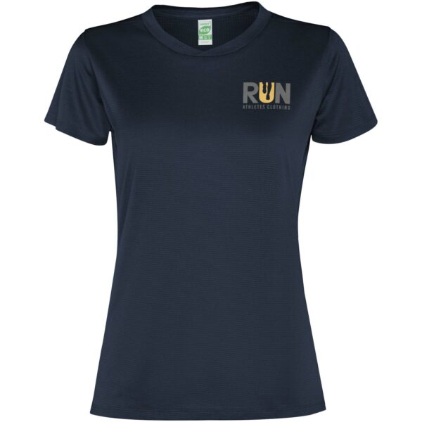 Slam short sleeve women's sports t-shirt – Navy Blue with logo