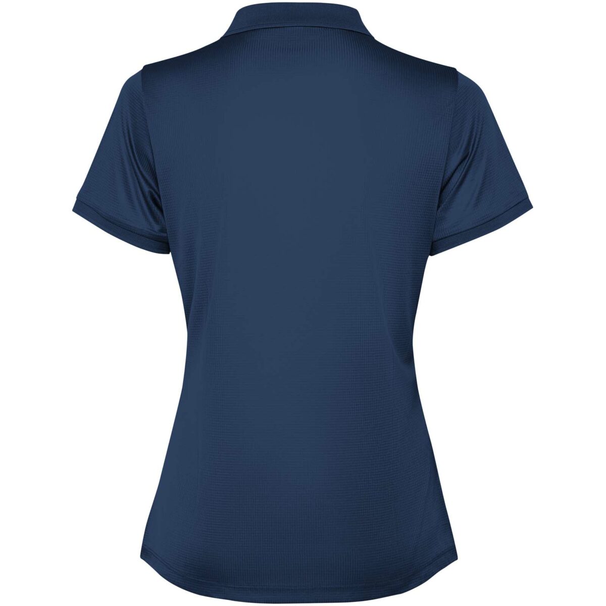 Tormo short sleeve women's polo – Navy Blue back view