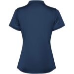 Tormo short sleeve women's polo – Navy Blue back view