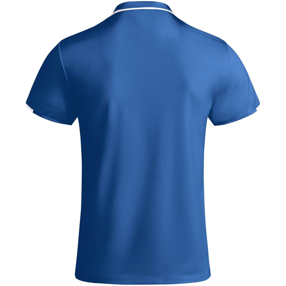 Tamil short sleeve men's sports polo – Royal blue back view