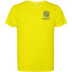 Estoril short sleeve men's t-shirt – Fluor Yellow with logo