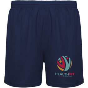 Player unisex sports shorts – Navy Blue with logo