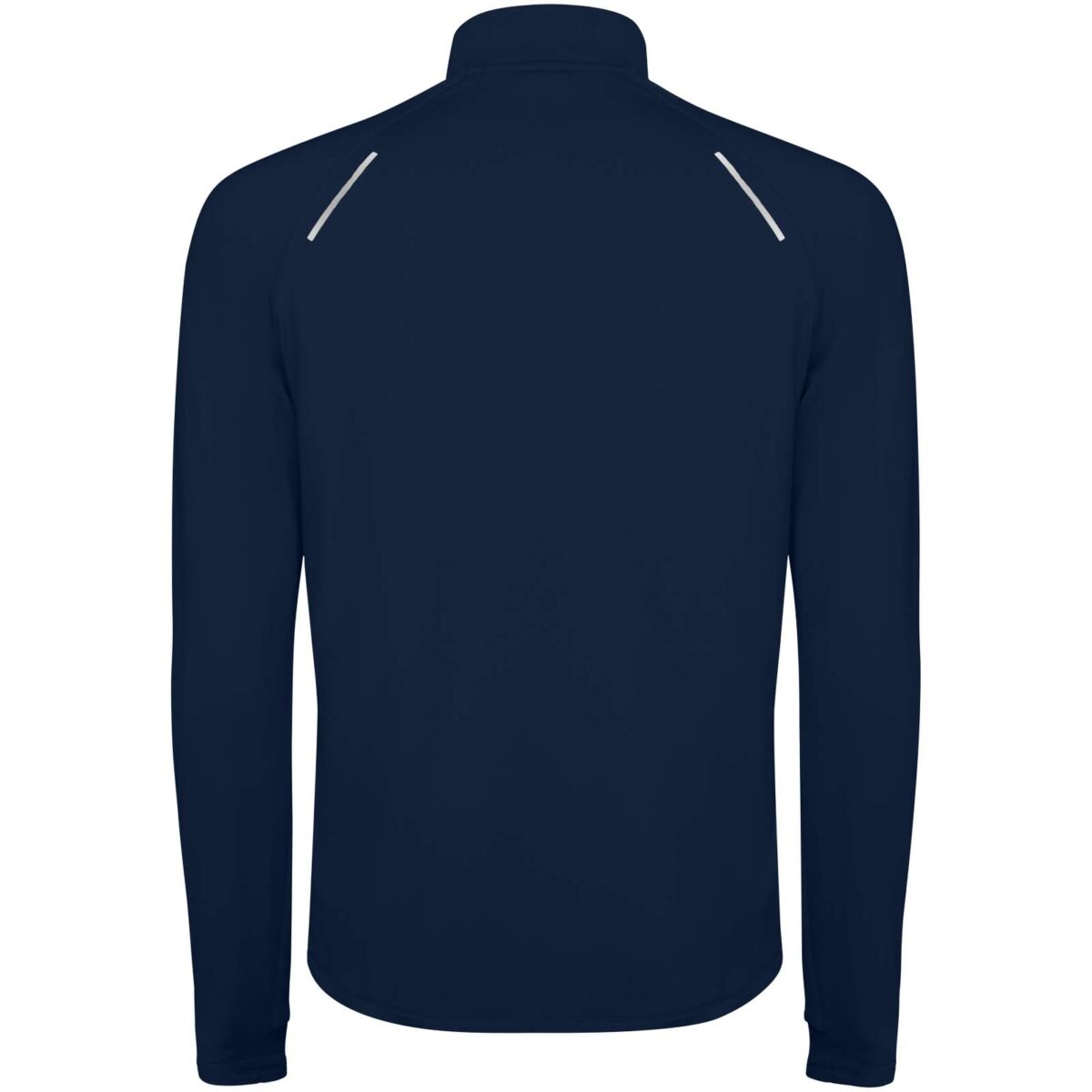 Estambul long sleeve men's half zip sweatshirt – Navy Blue back view