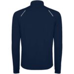 Estambul long sleeve men's half zip sweatshirt – Navy Blue back view