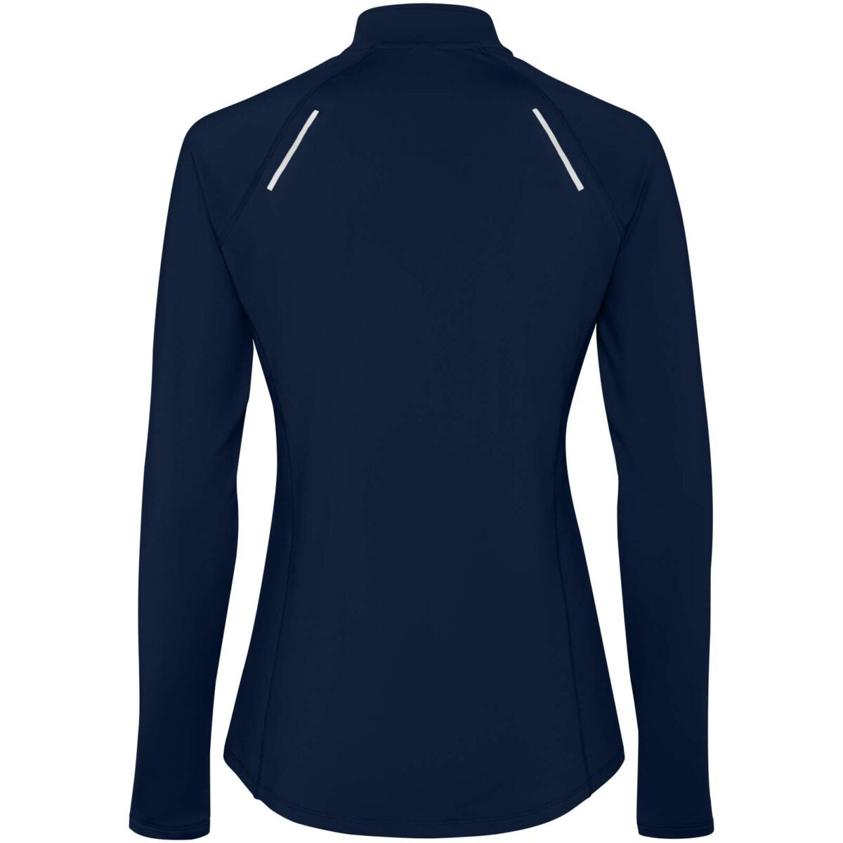 Estambul long sleeve women's half zip sweatshirt – Navy Blue back view