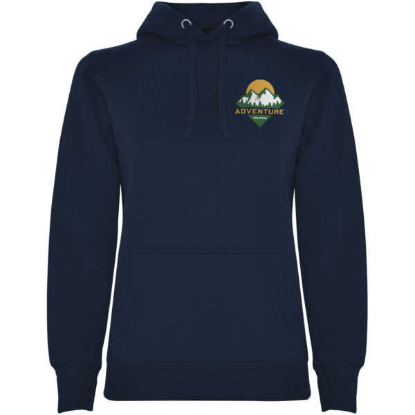 Urban women's hoodie – Navy Blue with logo