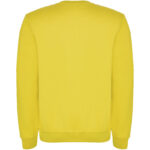 Clasica unisex crewneck sweater – Yellow back view