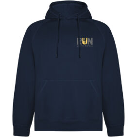 Vinson organic cotton unisex hoodie – Navy Blue with logo