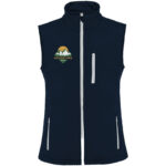 Nevada unisex softshell bodywarmer – Navy Blue with logo